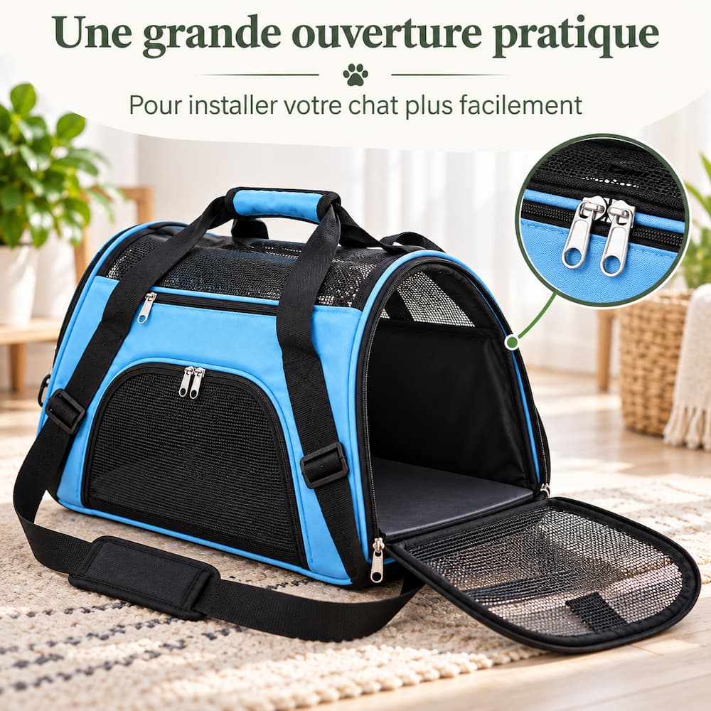 sac de voyage avec ouverture latérale